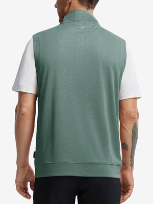 Lightweight Sleeveless Quarter Zip Golf Vest