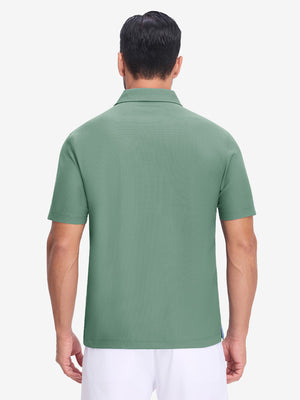Polos de golf con cuello y textura de gofre Dry Fit