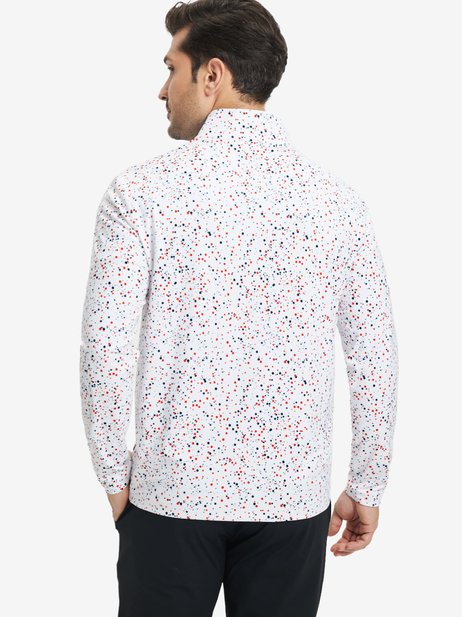 Full Print Lightweight Quarter Zip Pullover