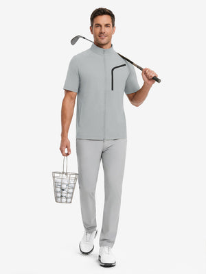 Lightweight UPF50+ Short Sleeve Golf Vests Jacket