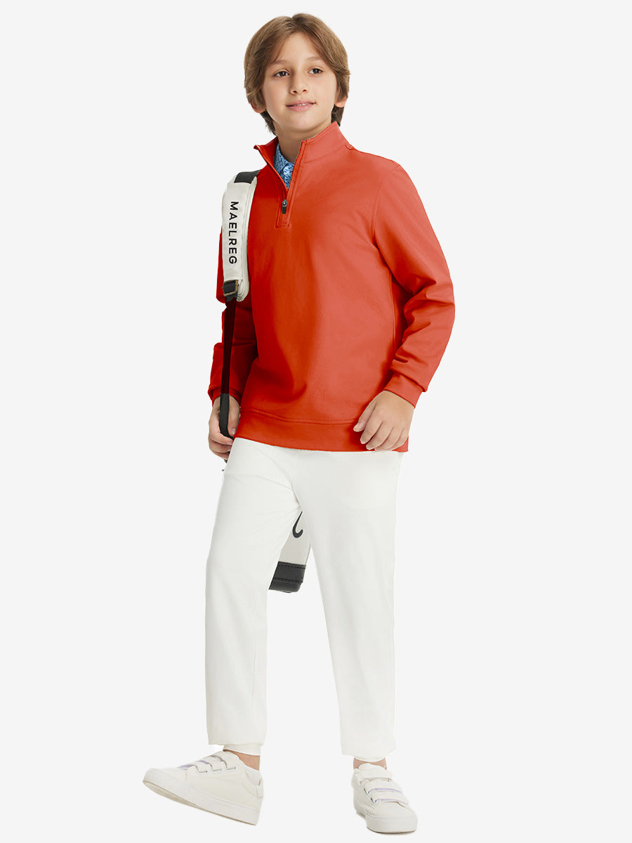 Youth Winter Micro-fleece Quarter Zip Pullover