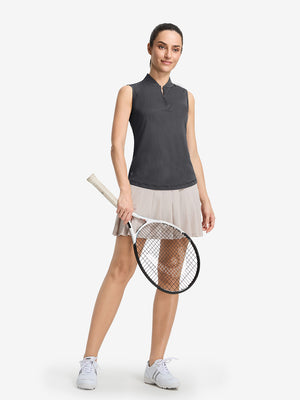 Women's 4-Way Stretch Q-Zip Pin Striped Golf Shirts