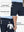 Detail view highlighting all 8 pockets front and back on NAVY Water Resistant Versatile 8 Pockets Shorts.