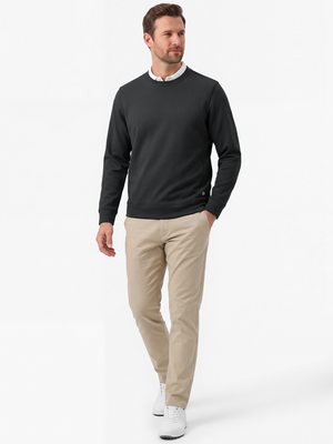 Ultra-Comfort Velour Lining Crew-Neck Sweatshirts