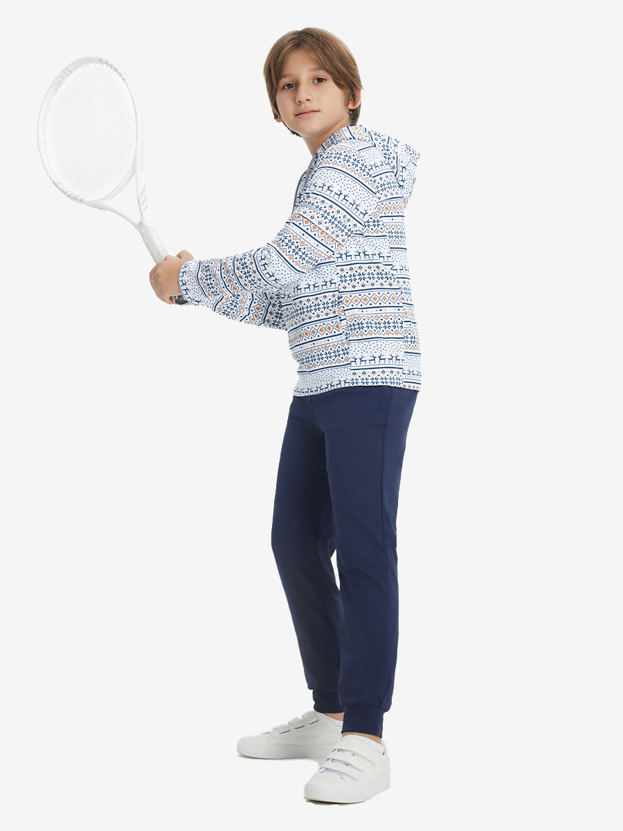 Youth Full Print Stylish Hoodies Pullover