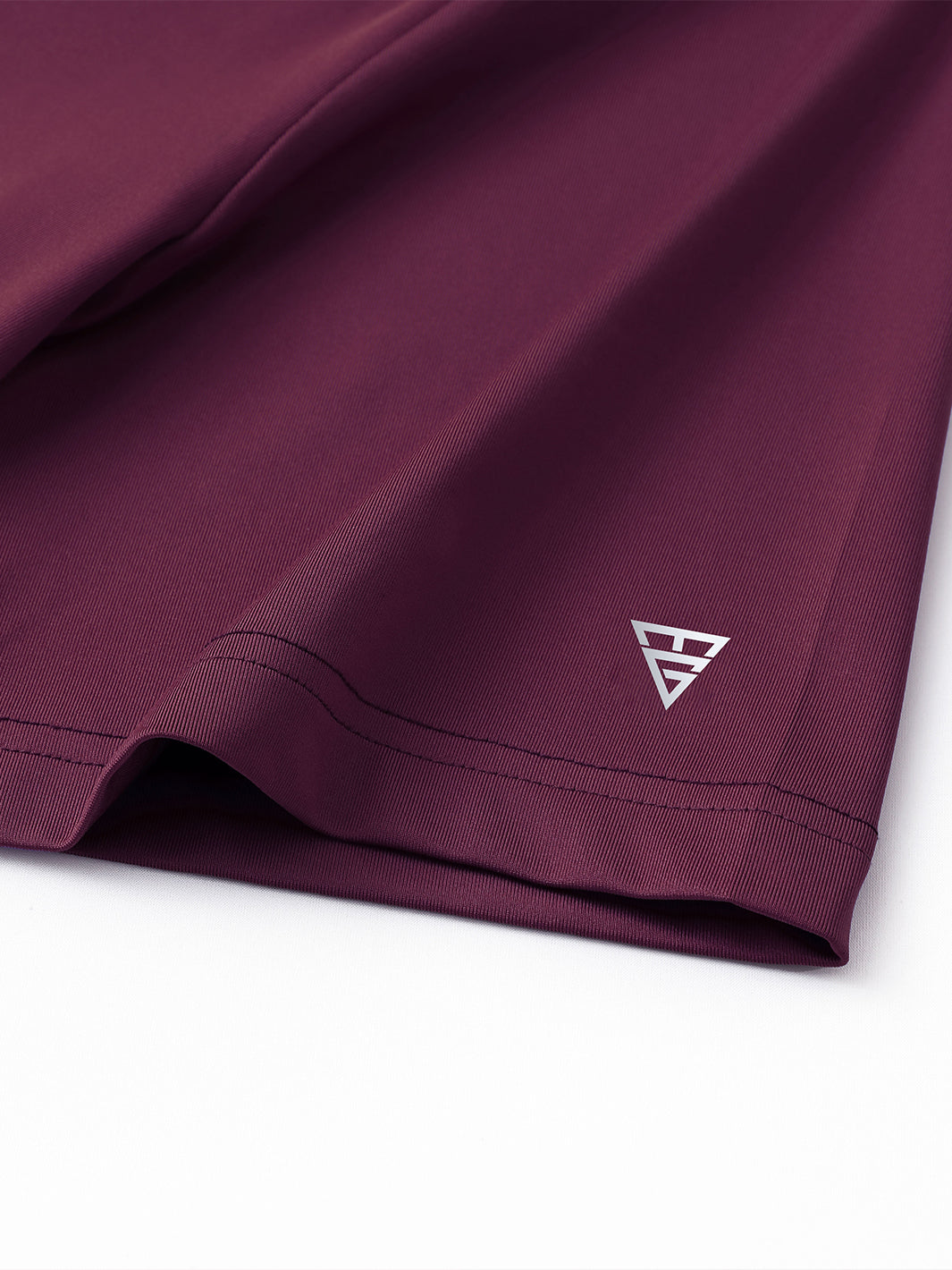 Men's Solid Color Block Patchwork Polo Shirts-Cranberry