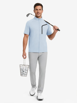 Lightweight UPF50+ Short Sleeve Golf Vests Jacket