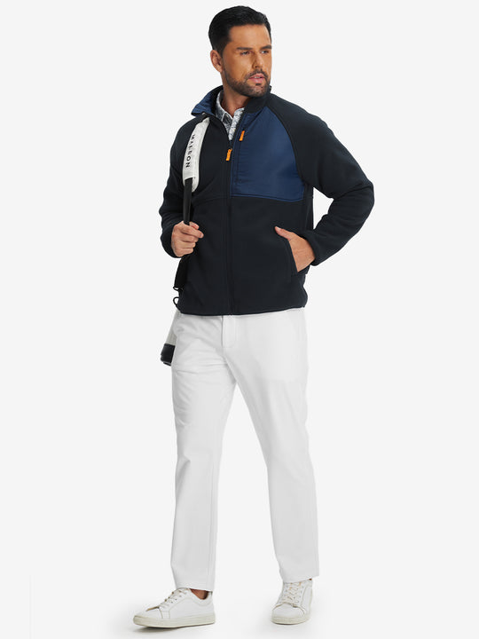 Reversible Fleece Jacket with 5 Pockets
