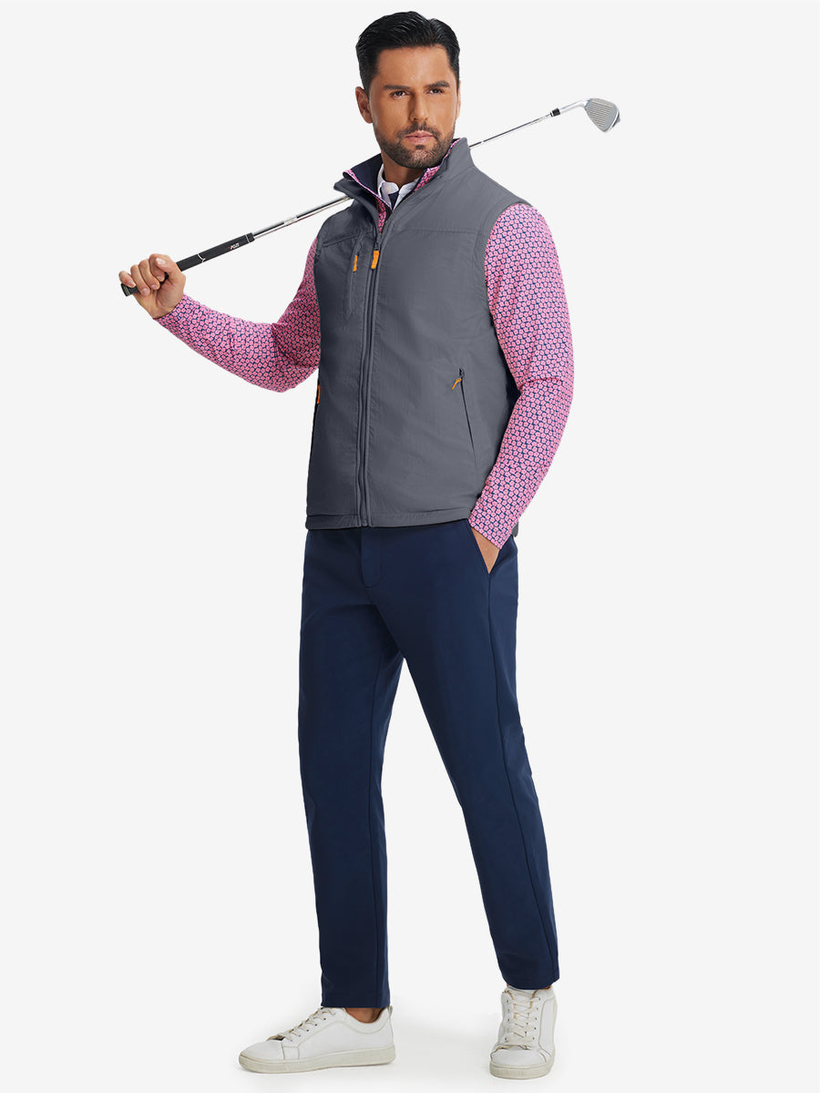 Windproof Fleece Reversible Golf Vest