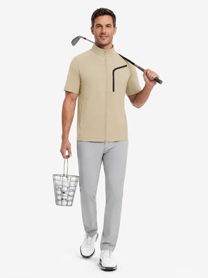 Lightweight UPF50+ Short Sleeve Golf Vests Jacket