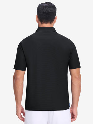 Polos de golf con cuello y textura de gofre Dry Fit