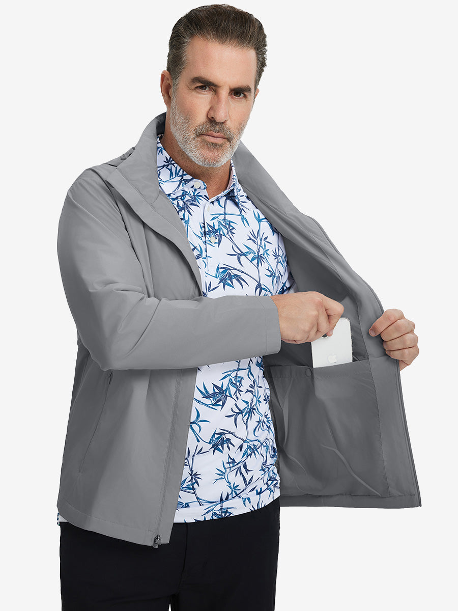 Lightweight Water-repellent Softshell Hooded Jacket