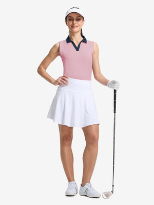 Women's Collared V Neck Quick Dry Tank Tops