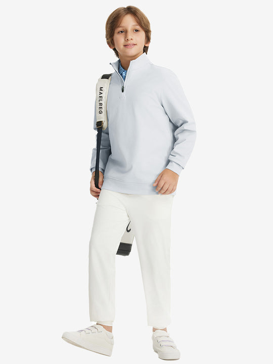 Youth Winter Micro-fleece Quarter Zip Pullover