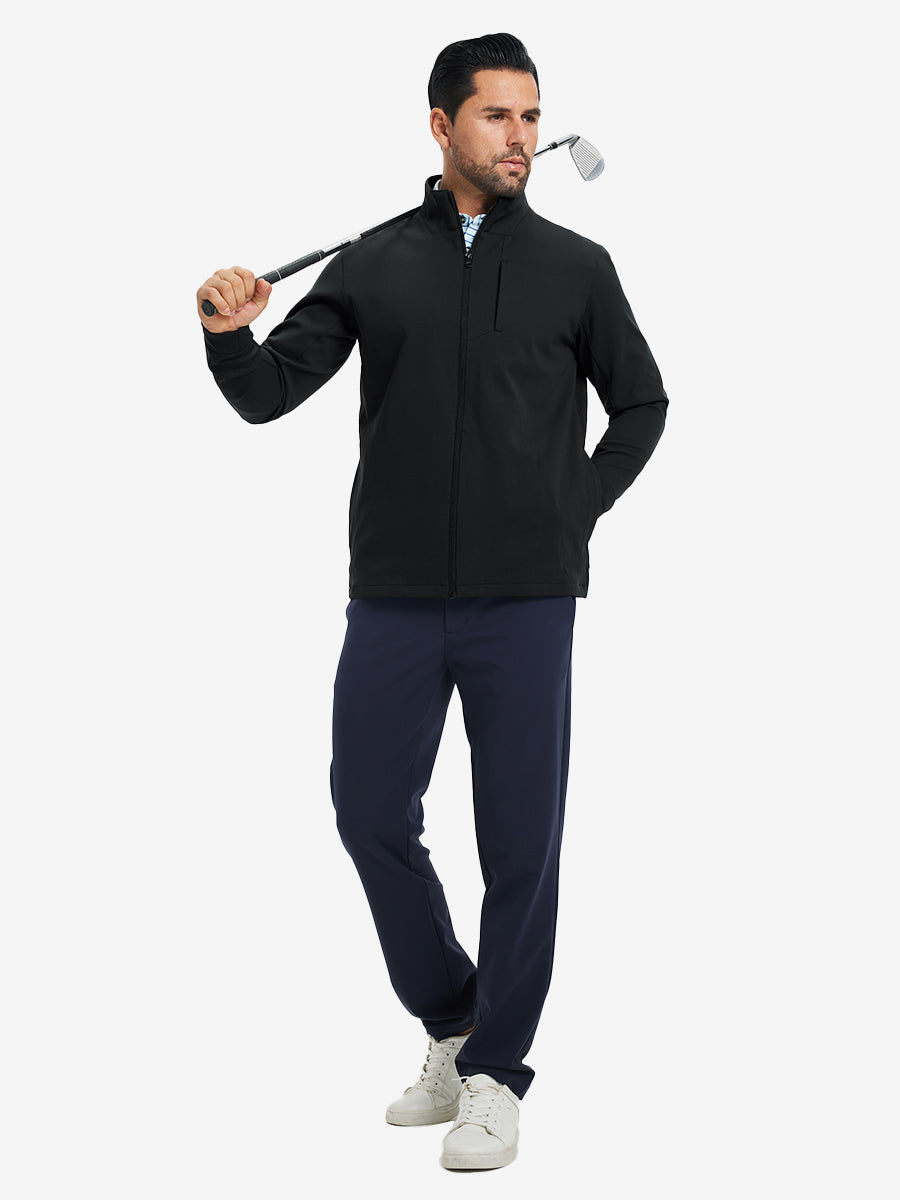 Water-Resistant Zip Up Golf Jacket