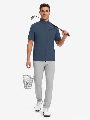 Lightweight UPF50+ Short Sleeve Golf Vests Jacket