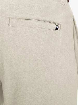 DARK BLUE 7 Inch Heather Performance Golf Shorts close-up of back pocket design
