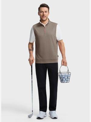 Lightweight Sleeveless Quarter Zip Golf Vest