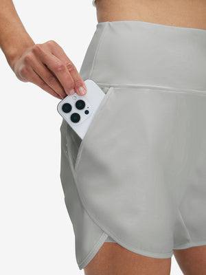 Women's High Waist 2 in 1 Quick Dry Shorts with 7 Pockets