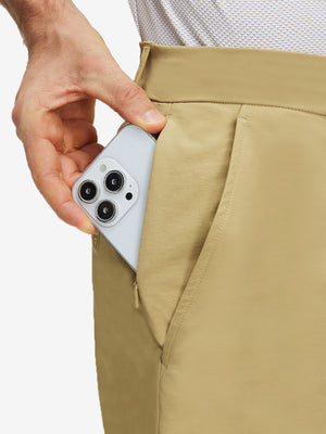 Flat Front Flex Cotton Blend Golf Shorts