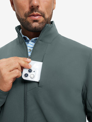 Water-Resistant Zip Up Golf Jacket