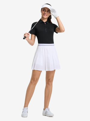 Women’s 5 Buttons Collared Polo Shirts