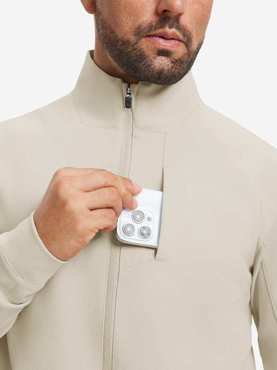 Water-Resistant Zip Up Golf Jacket