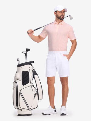 Comfy Breathable Pin-Stripe Golf Polos