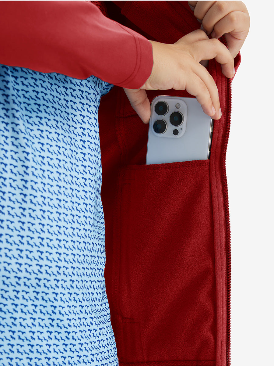 Kids Soft Lightweight Fleece Lined Jacket