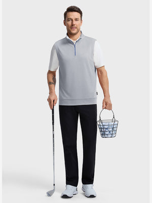 Lightweight Sleeveless Quarter Zip Golf Vest