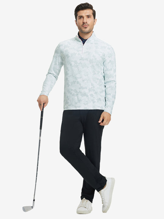 Full Print Lightweight Quarter Zip Pullover