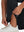 Ankle zip detail of Lightweight Ankle-Zip Sweatpants with 4 Pockets in black