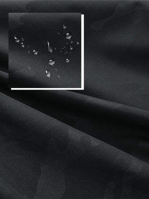 Sudaderas con capucha Q-Zip de manga corta en relieve resistentes al agua