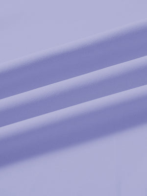 Close-up fabric detail of lightweight golf quarter zip pullover, smooth texture and breathable feel in lavender