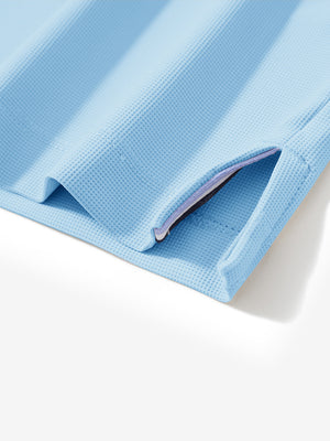 Polos de golf con cuello y textura de gofre Dry Fit