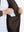 Detail view of inner pocket on coffee brown warm puffer winter golf jacket