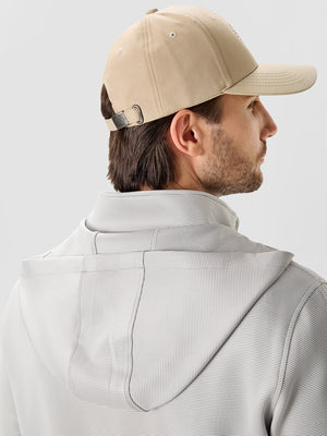 Pin-Stripe Quarter Zip with Hood