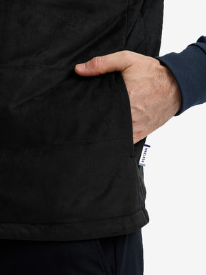 Classic Micro Suede Leather Puffer Vests