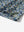 Detail: hem slit of blue abstract stretch printed collarless henley golf shirts