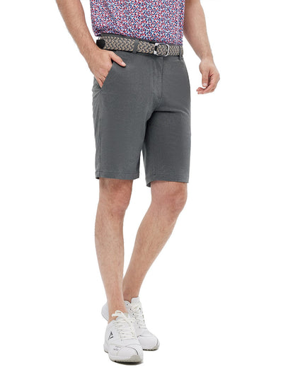 10" Inseam Striped Golf Shorts-Black Beauty