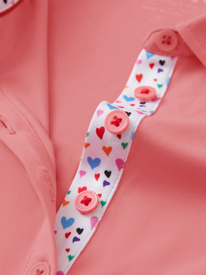 Women’s 5 Buttons Collared Polo Shirts