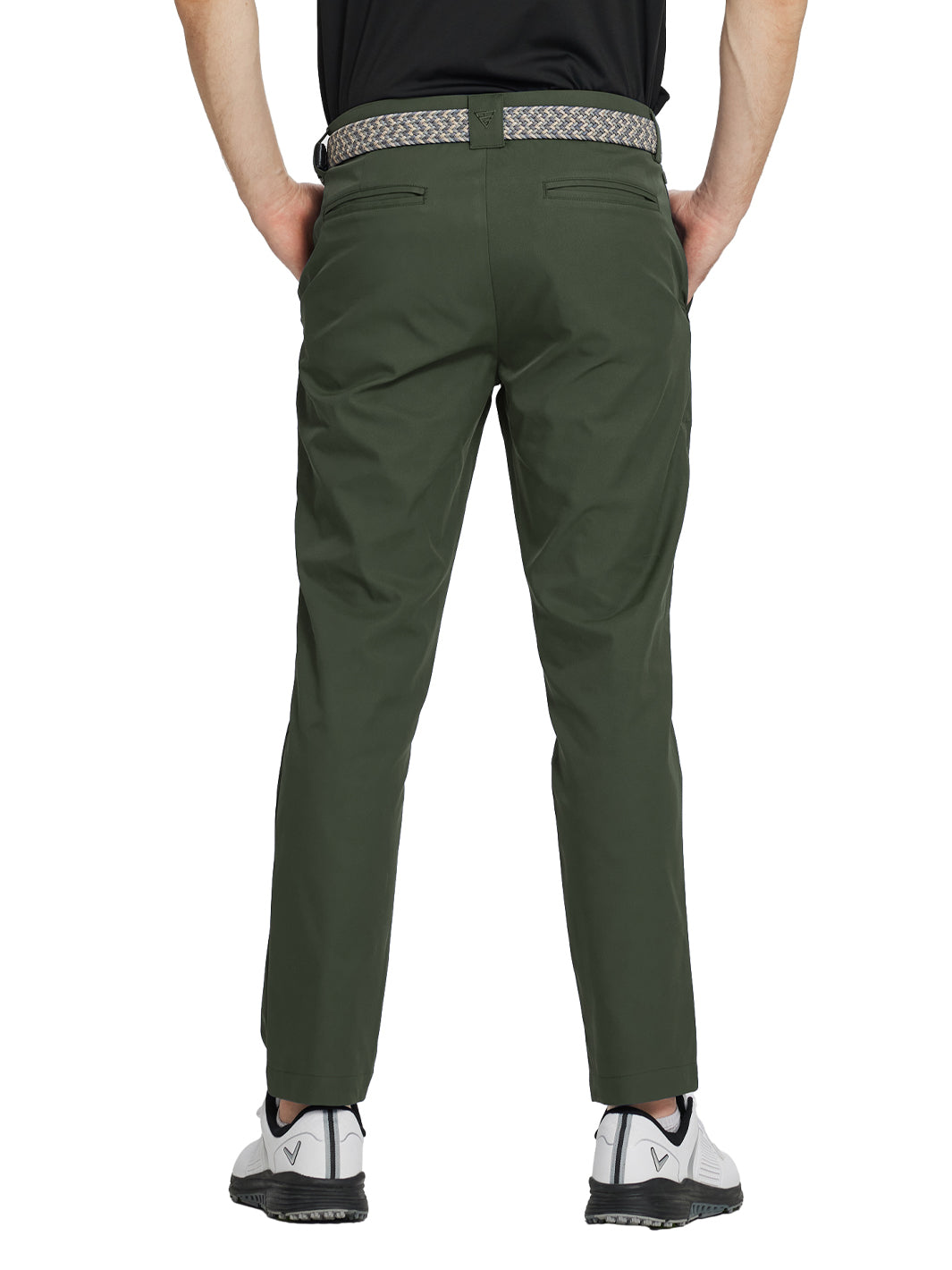 Men's Performance Golf Pants-Olive Green