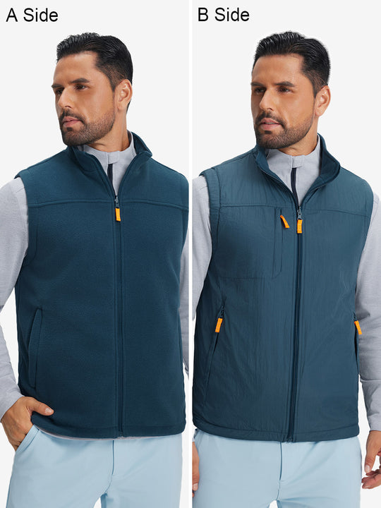 Windproof Fleece Reversible Golf Vest