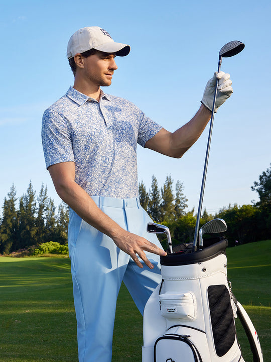 Popular Heather Print Polo