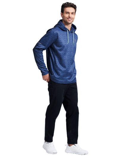 Maelreg Dry Fit Print Golf Fleece Hooded Pullover Sweatshirts For Men