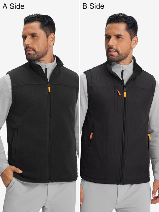 Windproof Fleece Reversible Golf Vest