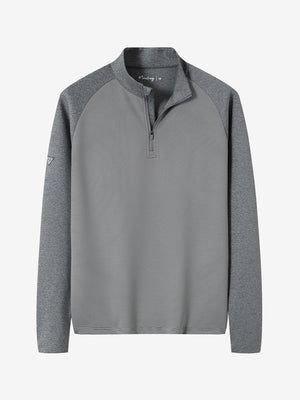 Colorblock Stripe Raglan Quarter Zip