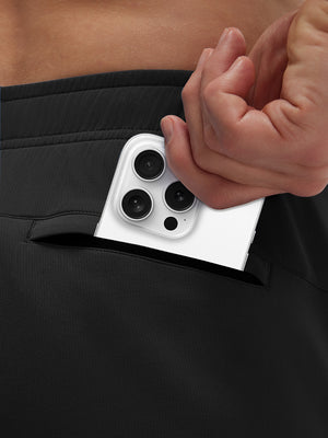 Breathable Running Shorts with 4 Zipper Pockets