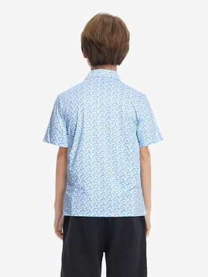 Performance Print Boys Golf Polo