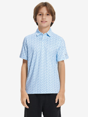 Stylish Print Boys Polo Shirts